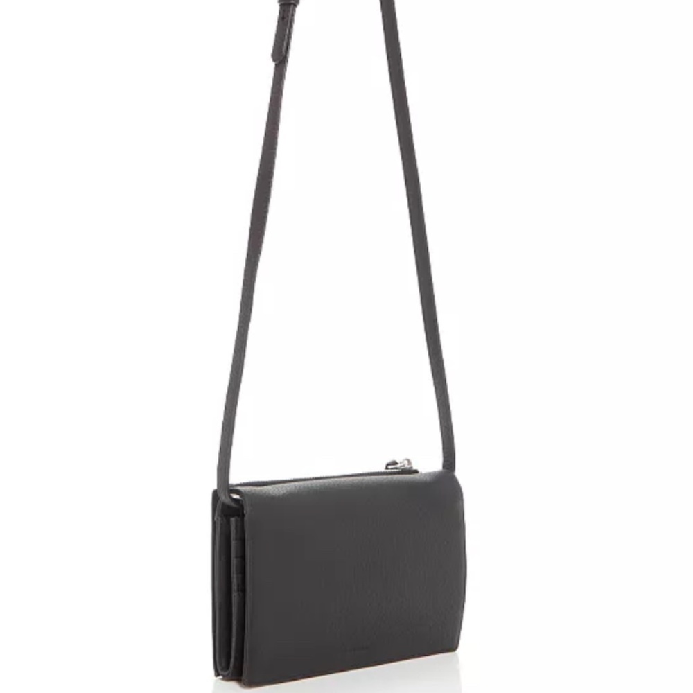 ALL SAINTS Navy Fetch Chain Leather Crossbody Bag - Picture 8 of 8
